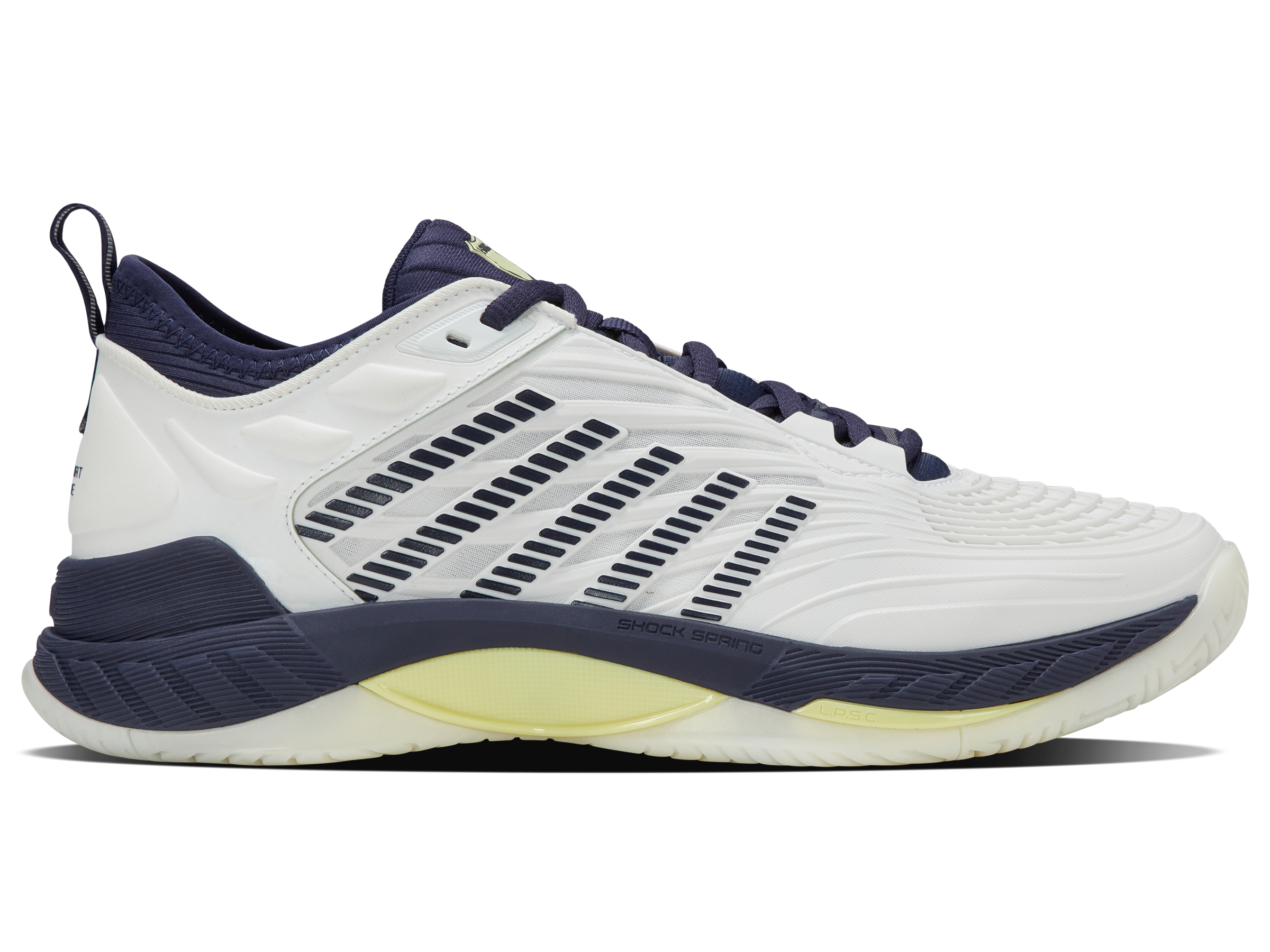 K-Swiss Men's Shoes Hypercourt Supreme 2 | Blanc De Blanc/Naval Academy/Luminary Green