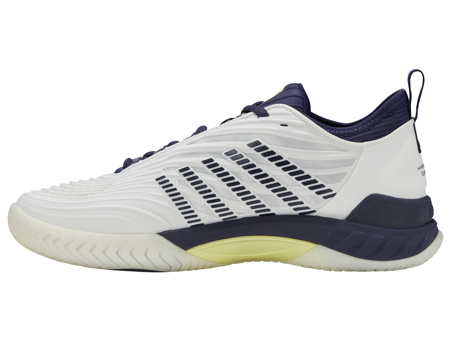 K-Swiss Men's Shoes Hypercourt Supreme 2 | Blanc De Blanc/Naval Academy/Luminary Green