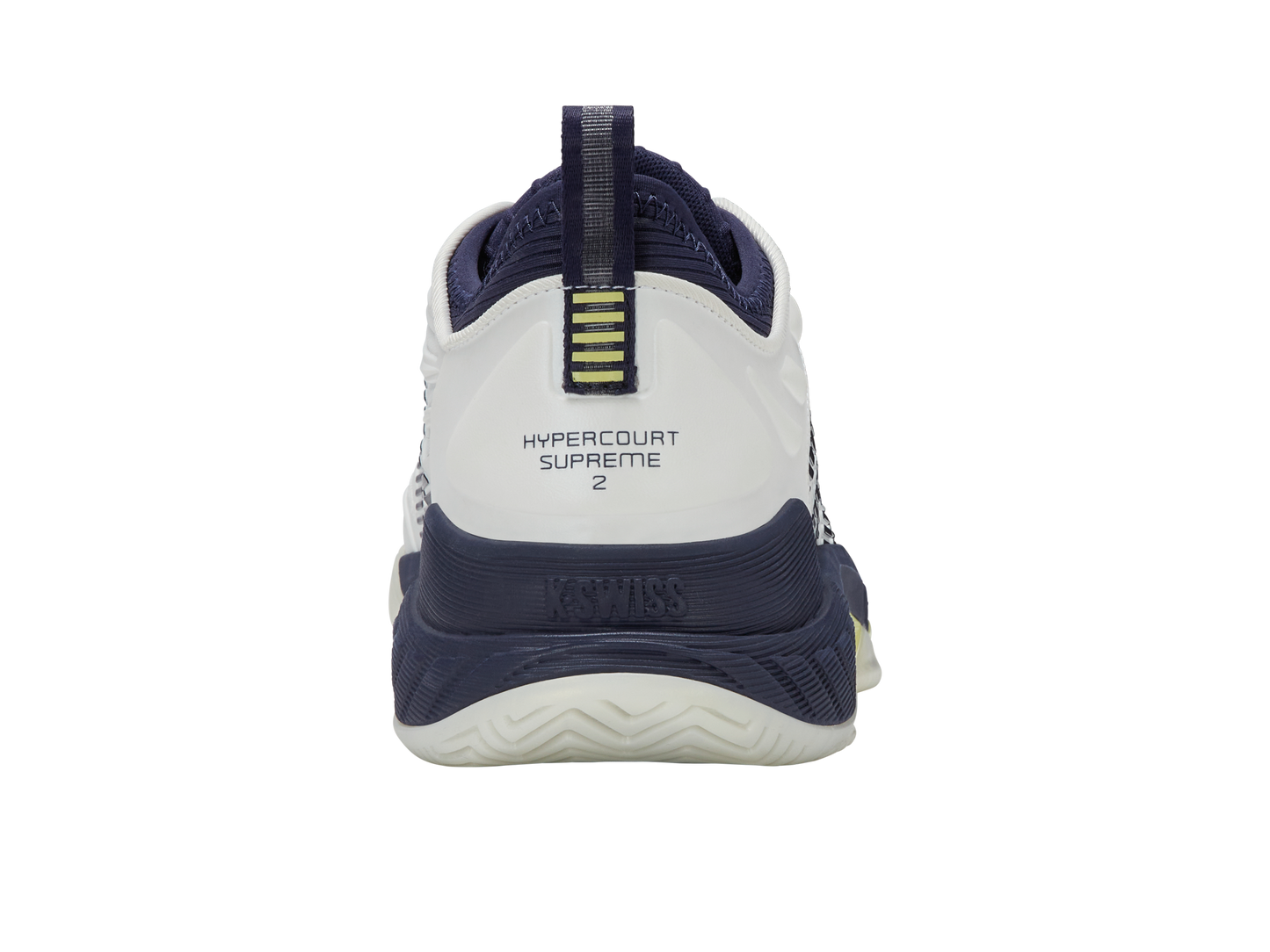 K-Swiss Men's Shoes Hypercourt Supreme 2 | Blanc De Blanc/Naval Academy/Luminary Green