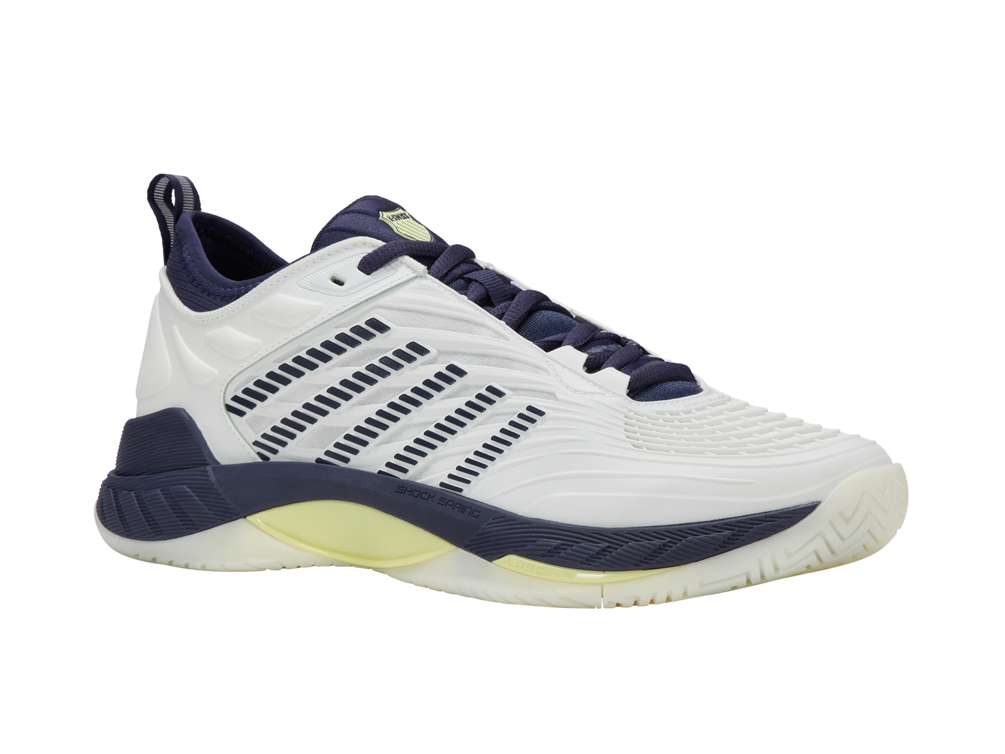 K-Swiss Men's Shoes Hypercourt Supreme 2 | Blanc De Blanc/Naval Academy/Luminary Green