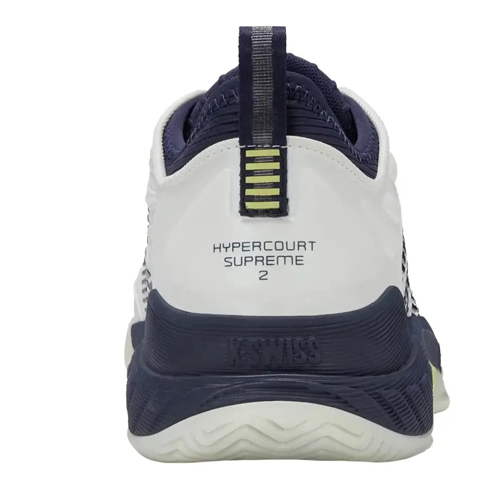 Men's Hypercourt Supreme 2 Tennis Shoes Blanc de Blanc and Naval Academy