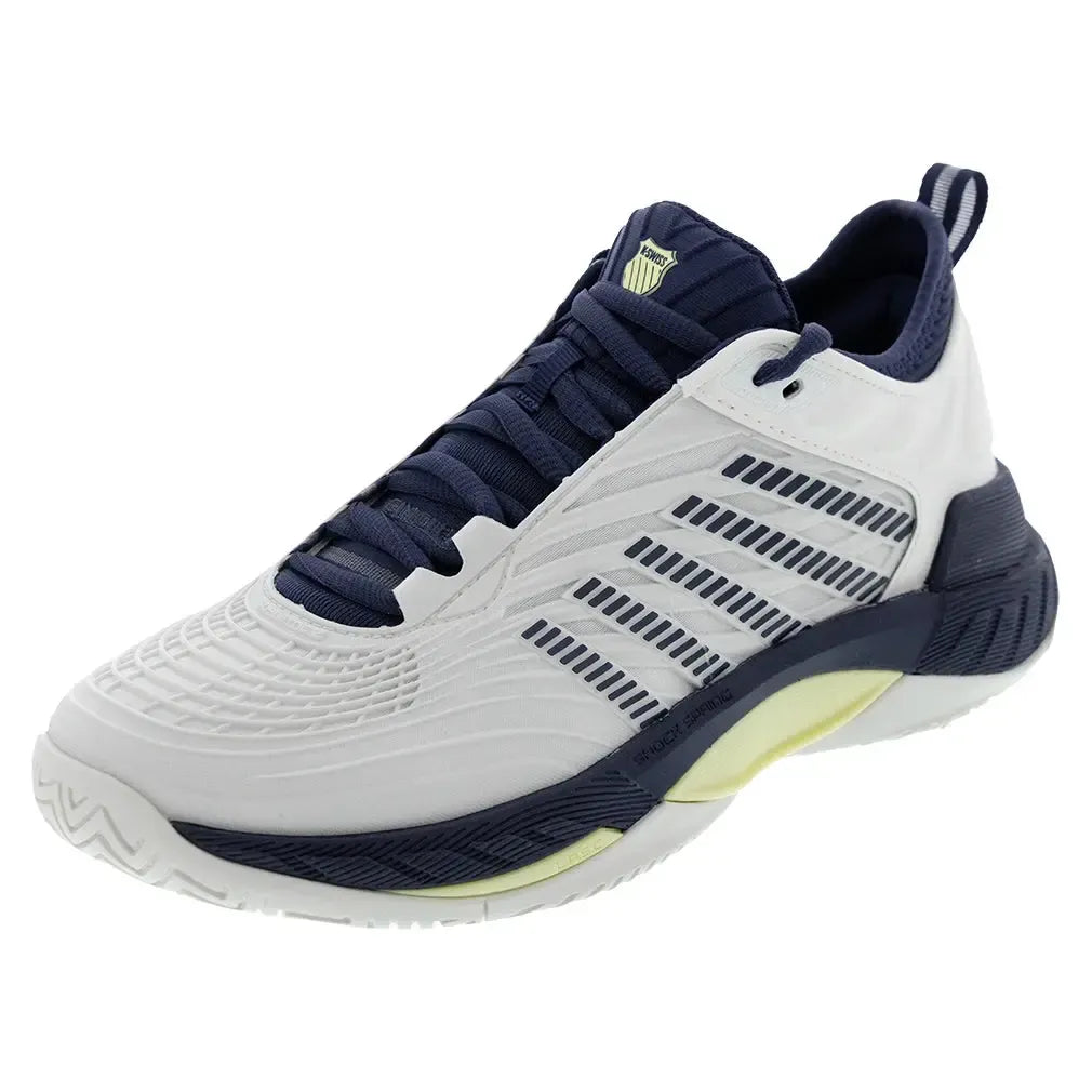 Men's Hypercourt Supreme 2 Tennis Shoes Blanc de Blanc and Naval Academy-Footwear-K-Swiss-09071-171H25copy-Tennis Express