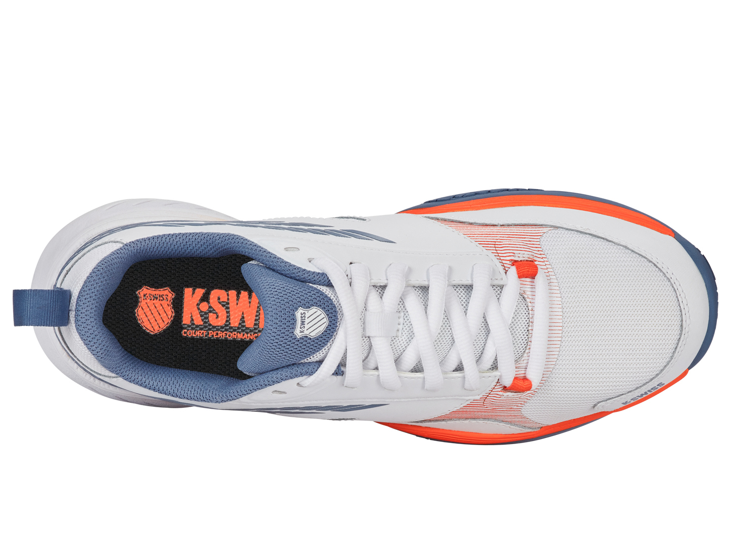 K-Swiss Men's Shoes Speedex | White/Infinity/Scarlet Ibis
