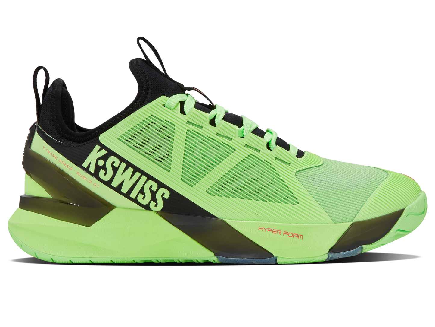K-Swiss Men's Shoes K-Frame Speed Rublo | Soft Neon Green/Black/Neon Lava