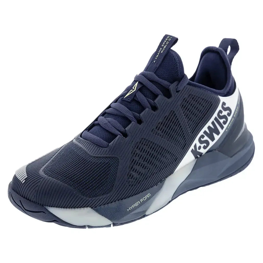 Men's K-Frame Speed Rublo Tennis Shoes Naval Academy and Vintage Indigo-Footwear-K-Swiss-09483-421H25copy-Tennis Express