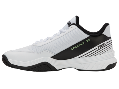 K-Swiss Men's Shoes Speedex 2 | White/Black/Soft Neon Green