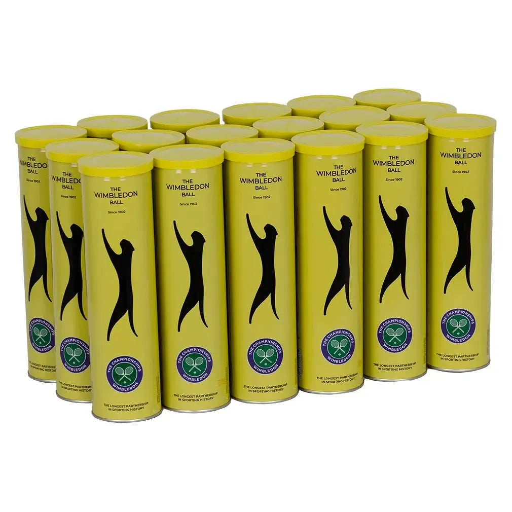 Slazenger Wimbledon 4 Tennis Ball 18 Can Case