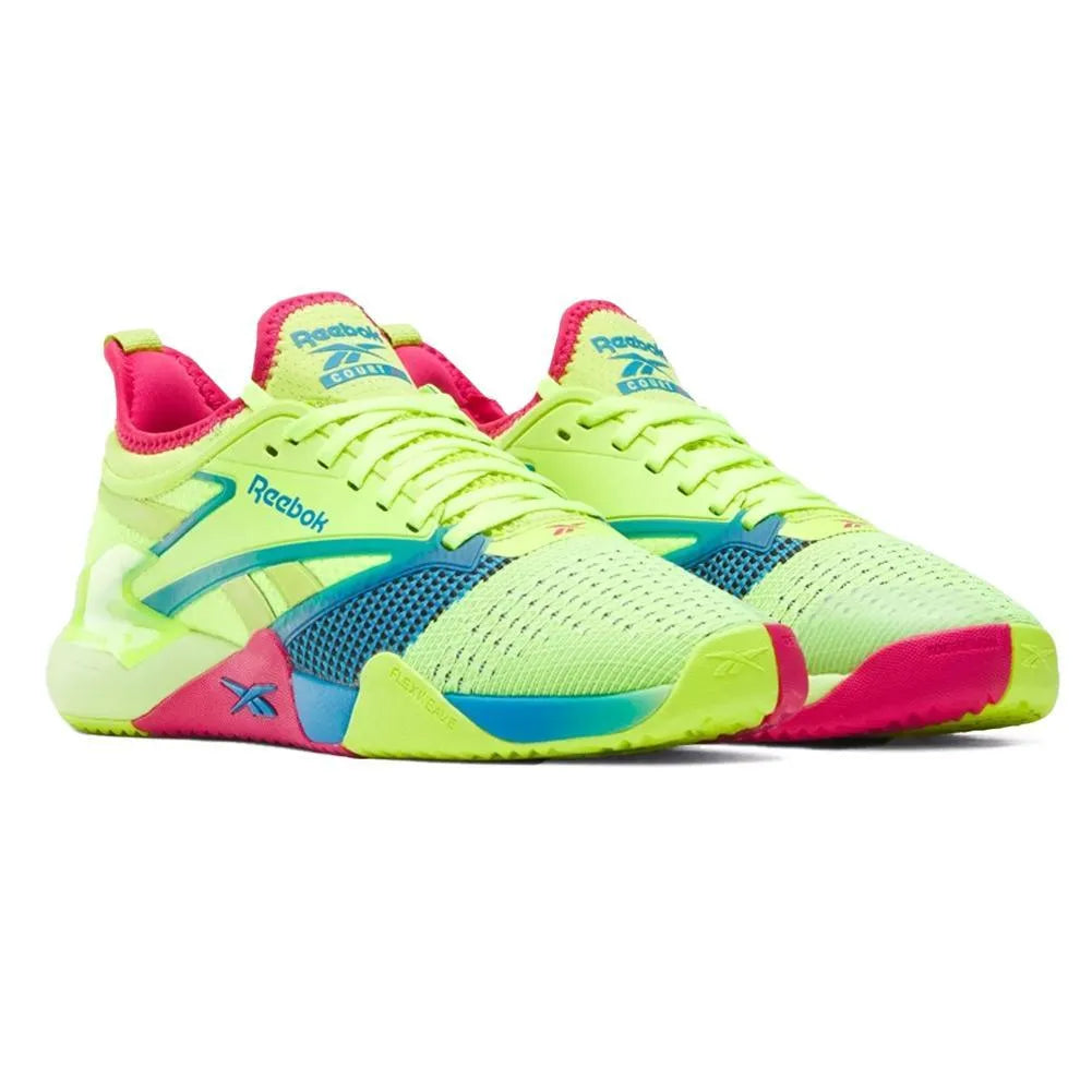 Unisex Nano Court Shoes Digital Lime and Aqua