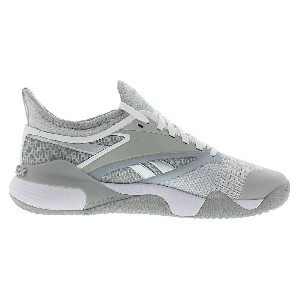 Unisex Nano Court Training Shoes Grey and White