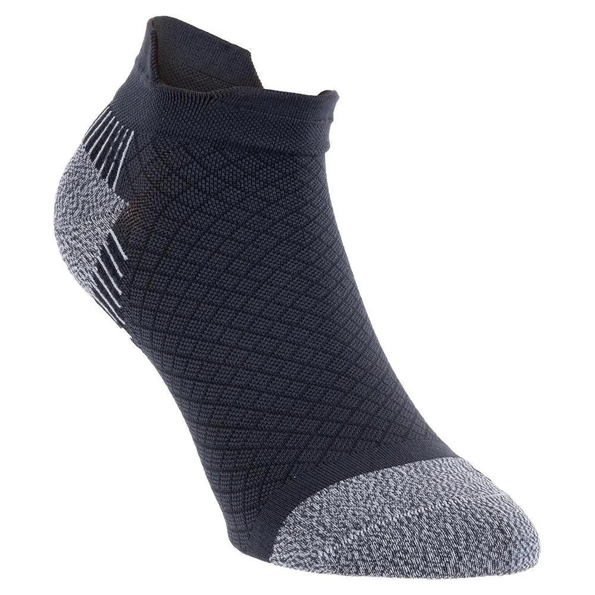 Plantar Fasciitis Relief Ultra Light No Show Tab Socks-Socks-Feetures-100818-159_BLACK-L-Tennis Express