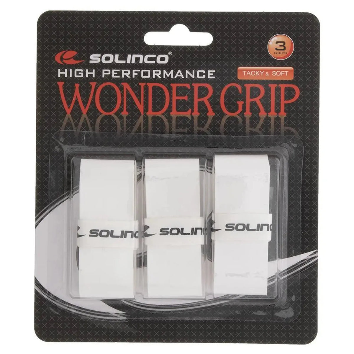 Wonder Tacky Tennis Over Grip White 3 Pack-Accessories-Solinco-100901-DEFAULT-L-Tennis Express