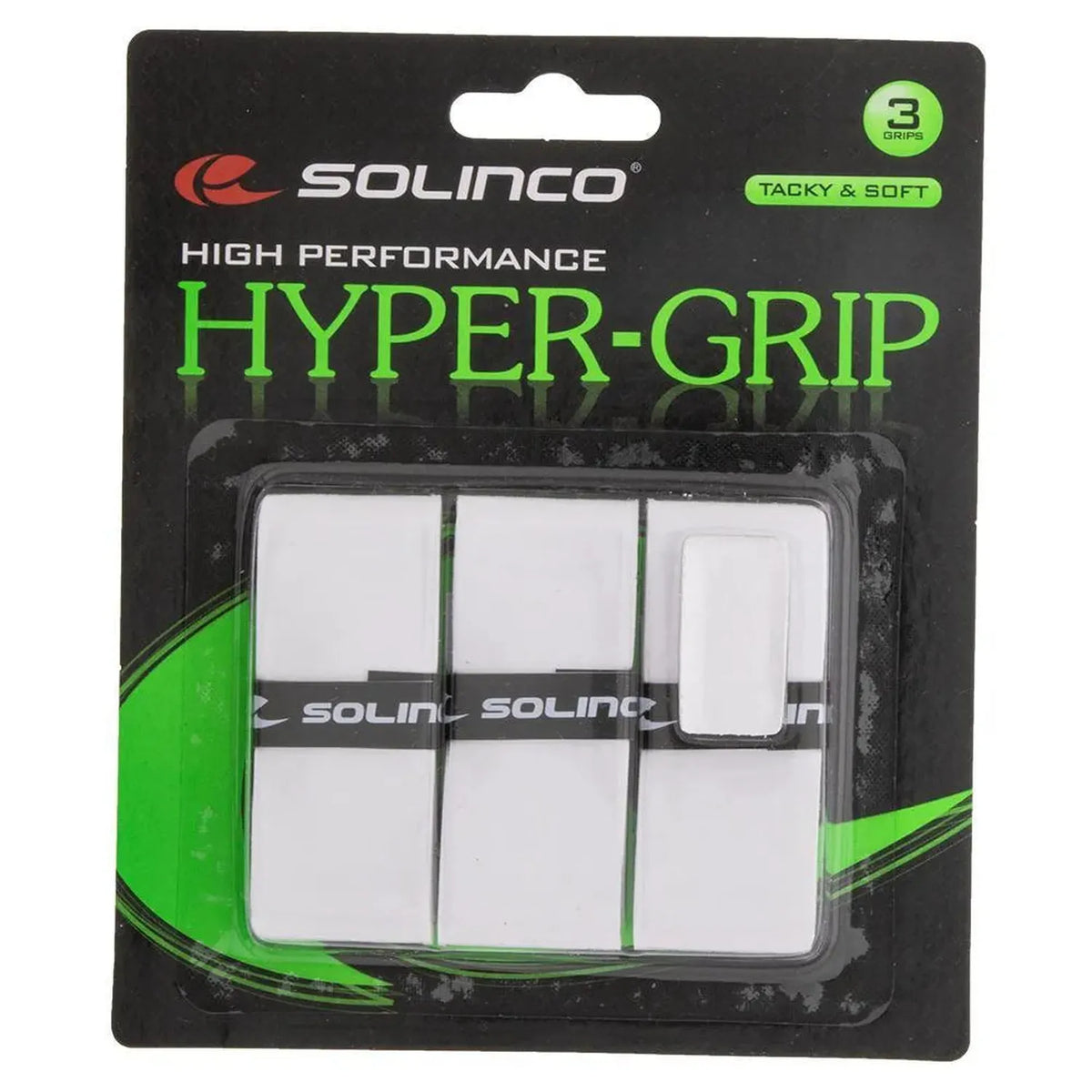 Hyper Extra Tacky Tennis Over Grip White 3 Pack-Accessories-Solinco-100907-DEFAULT-L-Tennis Express