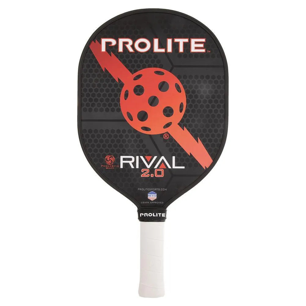 Rival PowerSpin 2.0 Pickleball Paddle-Racquets-Prolite-101128-RED-L-Tennis Express