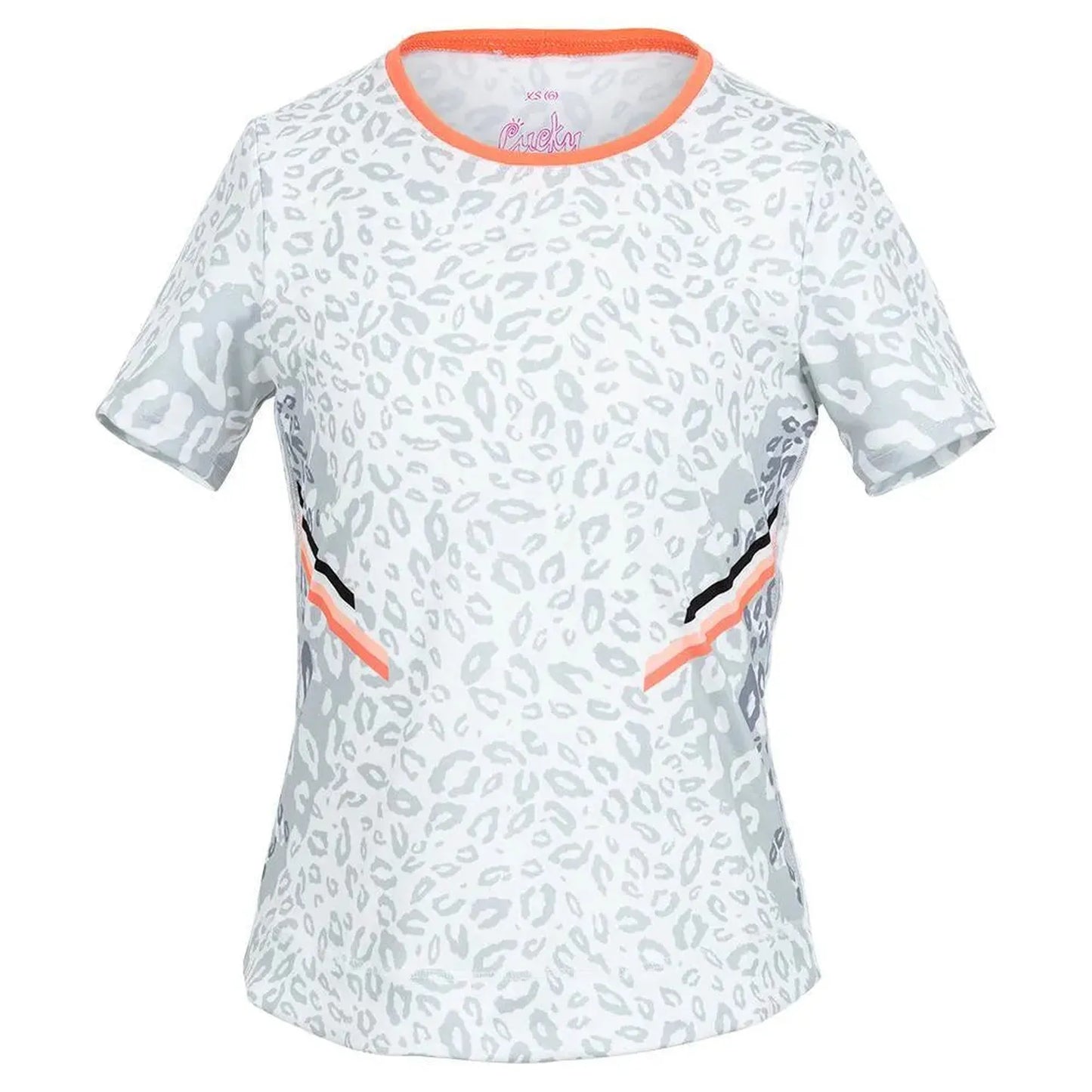 Girls' Cool Cat Short Sleeve Tennis Top Orange Glow