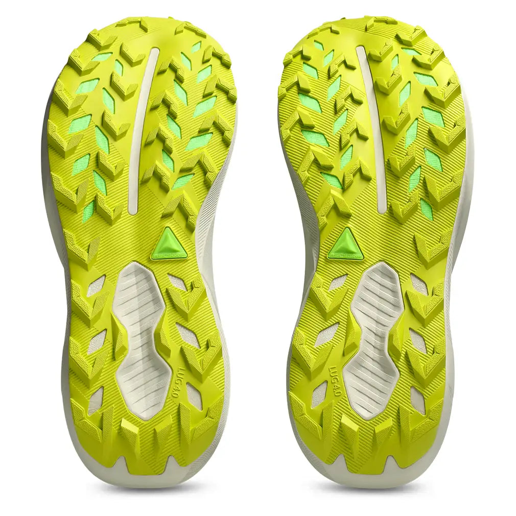Men's Trabuco 14 Running Shoes Aurora Green and Light Dust