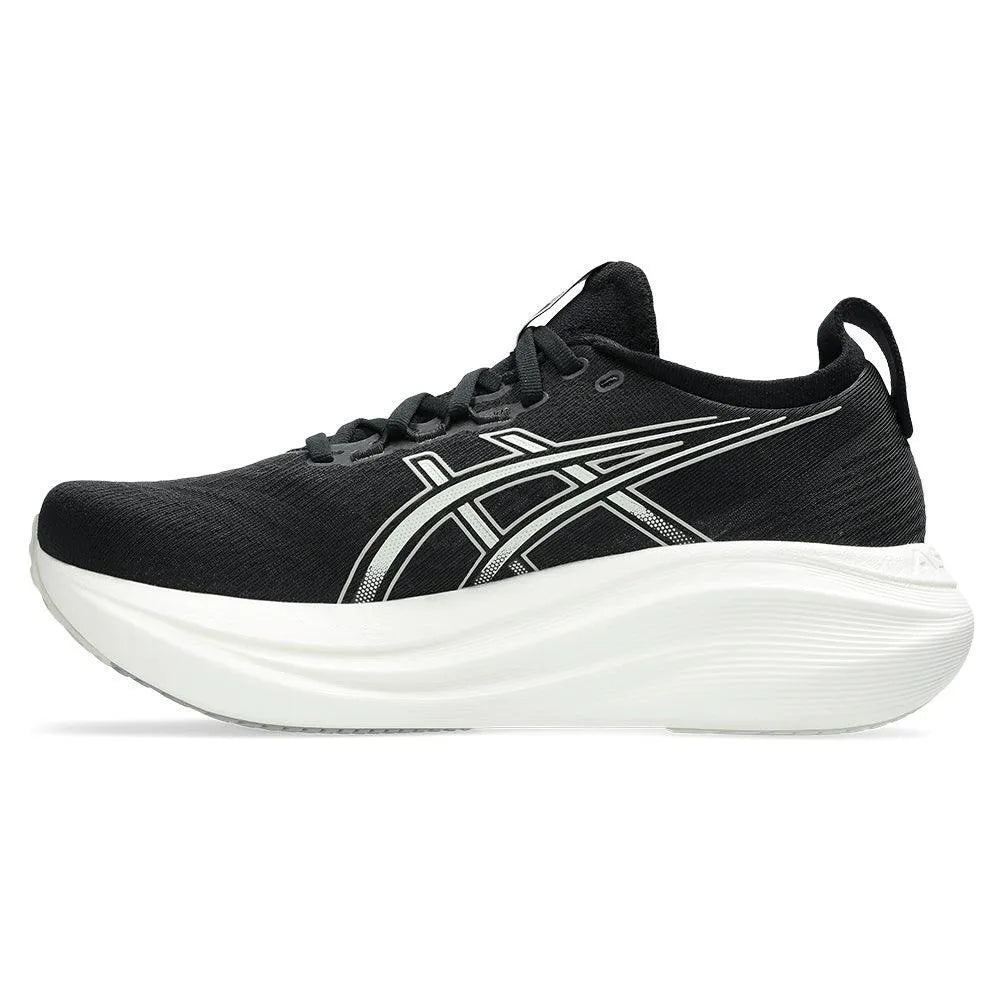 Women's GEL-Nimbus 27 Running Shoes Black and Lake Grey