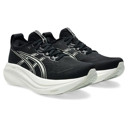 Women's GEL-Nimbus 27 Running Shoes Black and Lake Grey