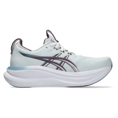 Women's Gel-Nimbus 28 Running Shoes Arctic Blue and Velvet Purple