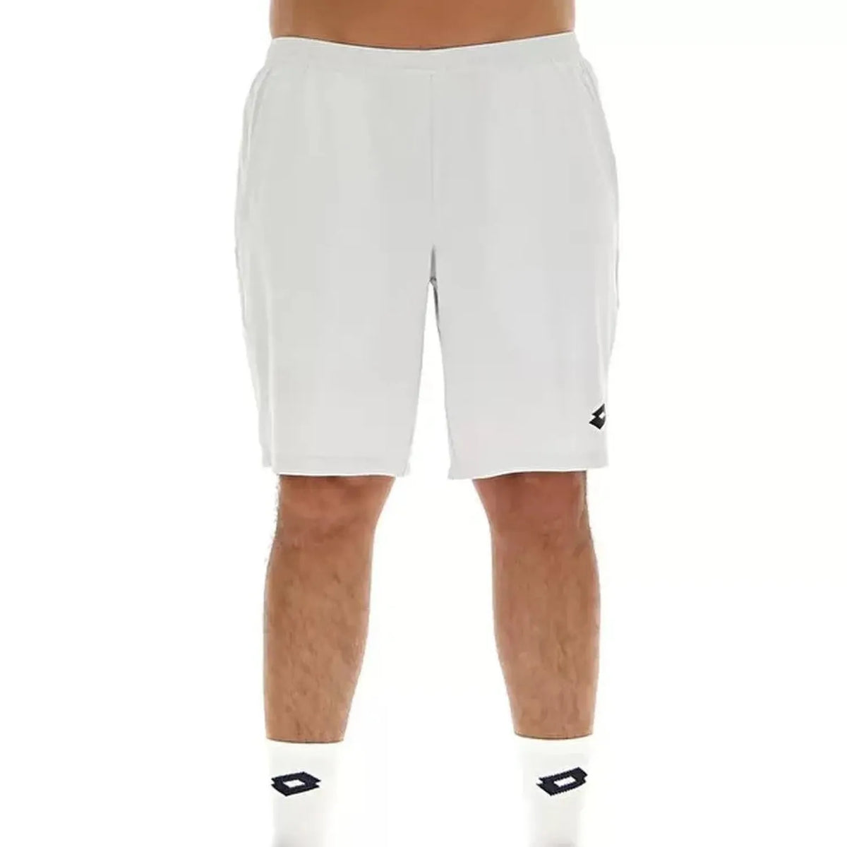 Men's Top II 9 Inch Tennis Short-Apparel-Lotto-101890-V48_GLACIER_GRAY-L-Tennis Express