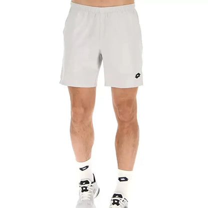Men's Top II 7 Inch Tennis Short-Apparel-Lotto-101891-V48_GLACIER_GRAY-L-Tennis Express