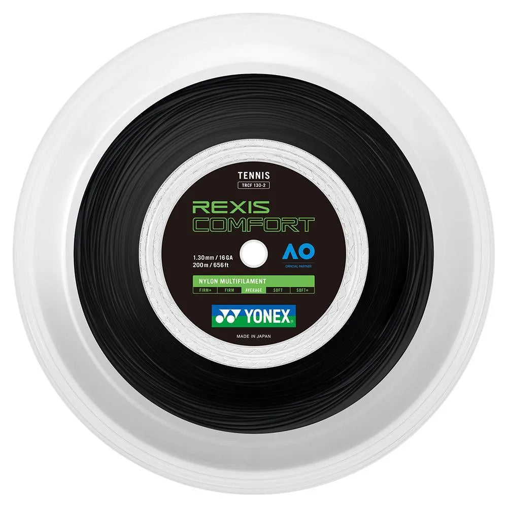 Rexis Comfort Tennis String Reel Black-Strings-Yonex-102324-DEFAULT-L-Tennis Express