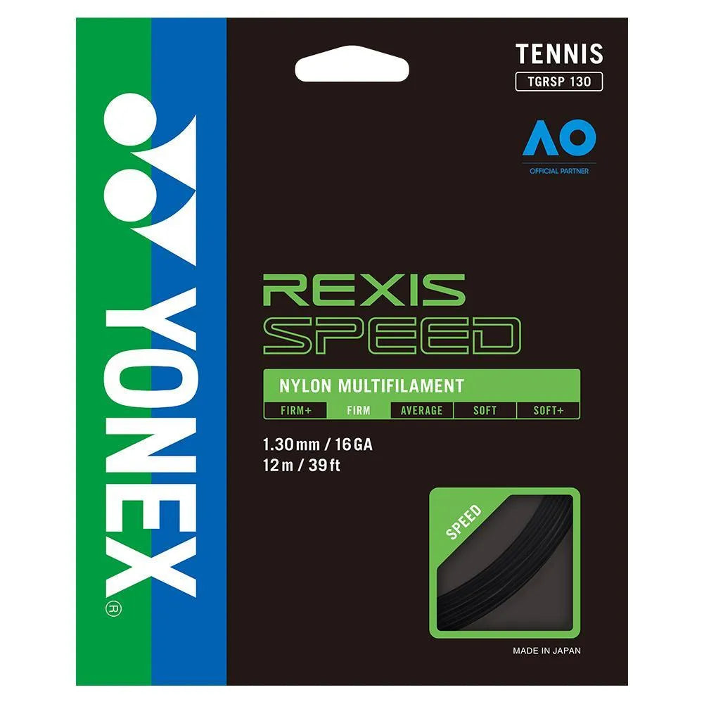 Rexis Speed Tennis String Black-Strings-Yonex-102325-DEFAULT-L-Tennis Express