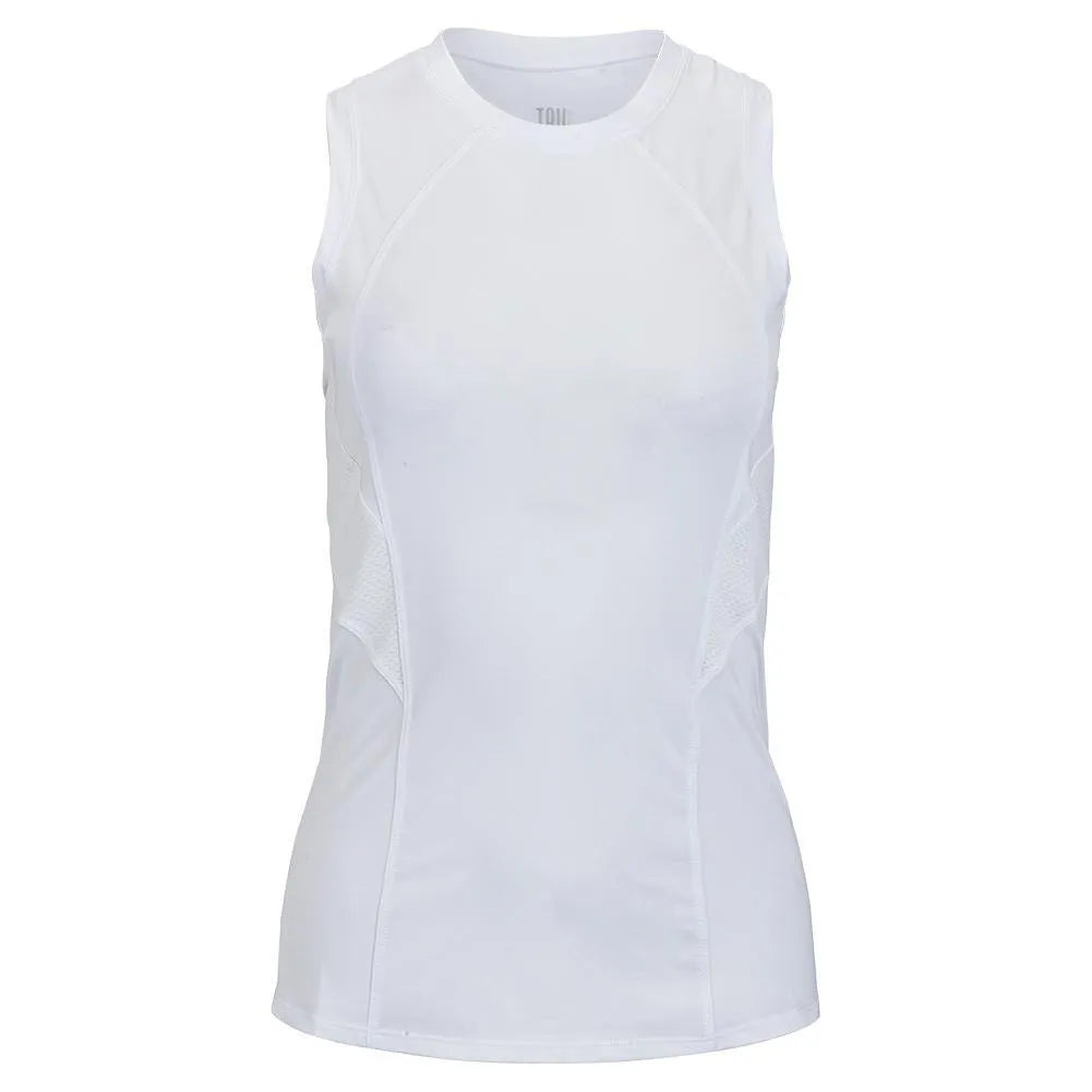 Women's Sarita Racerback Tennis Tank-Apparel-Tail-102545-1203_CHALK-L-Tennis Express