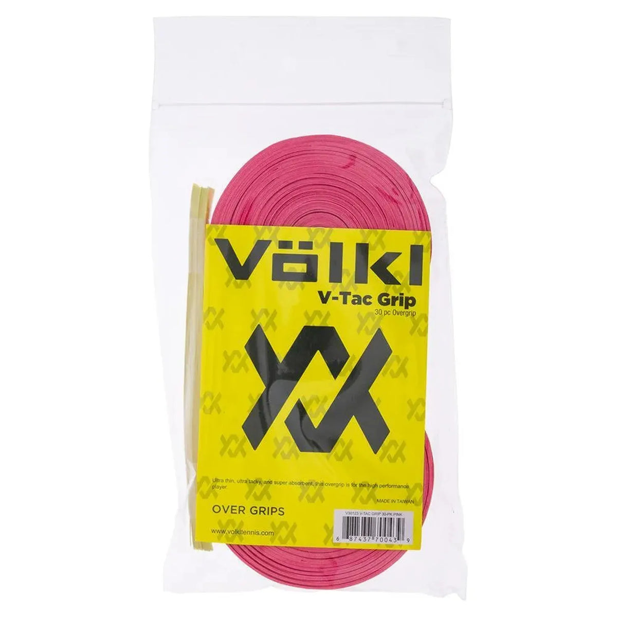 V-Tac Tennis Overgrip 30 Pack Pink-Accessories-Volkl-102878-DEFAULT-L-Tennis Express