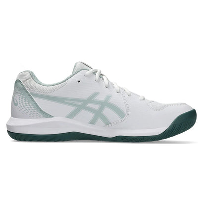 Men's GEL-Dedicate 8 Tennis Shoes White and Cold Moss