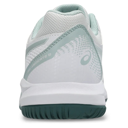 Men's GEL-Dedicate 8 Tennis Shoes White and Cold Moss