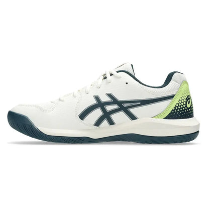 Men's GEL-Dedicate 8 Pickleball Shoes Cream and Tranquil Teal
