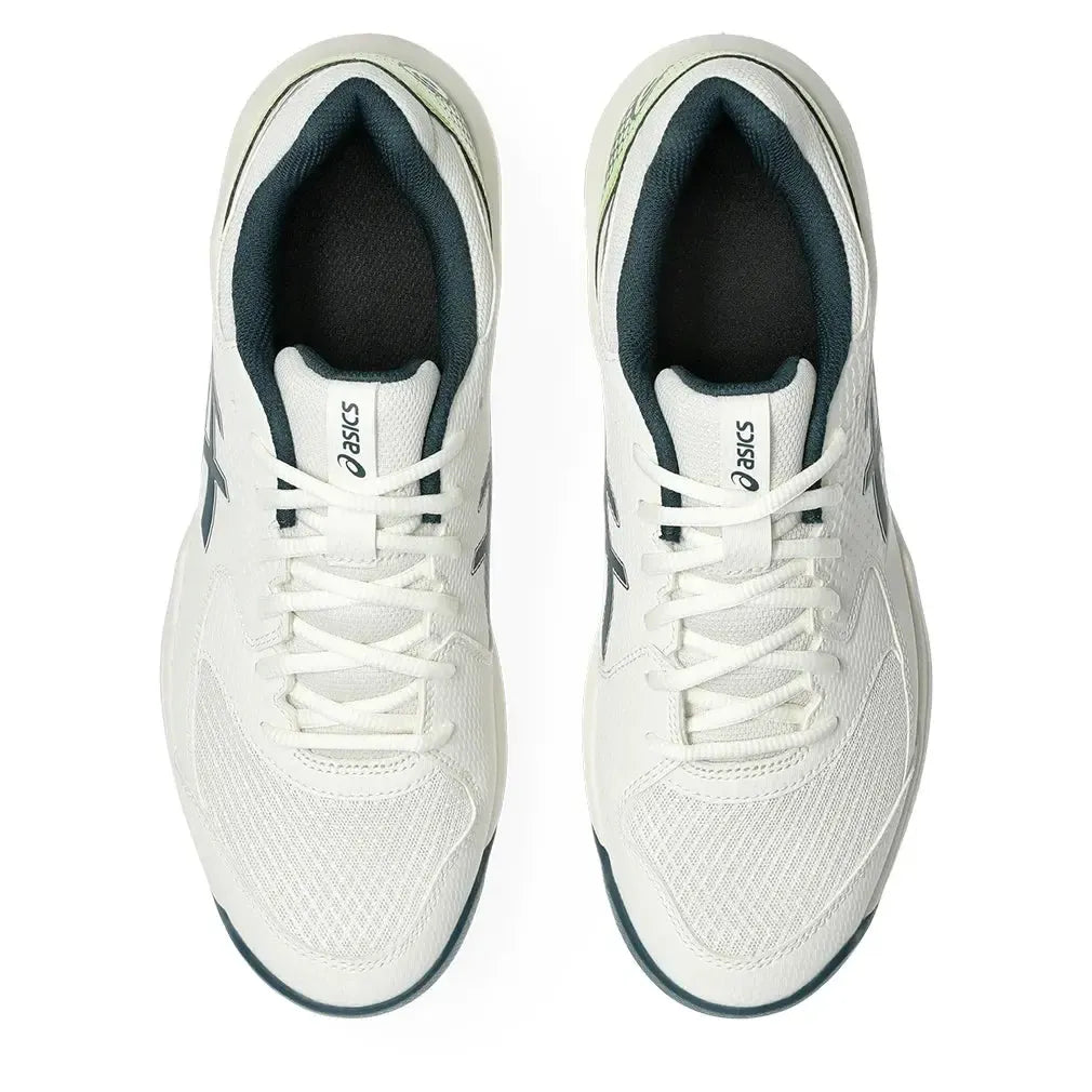 Men's GEL-Dedicate 8 Pickleball Shoes Cream and Tranquil Teal