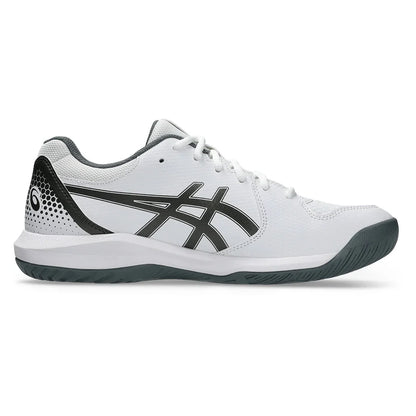 Men's GEL-Dedicate 8 Pickleball Shoes White and Gunmetal