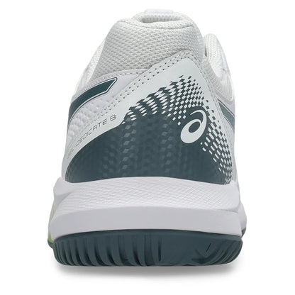 Men's GEL-Dedicate 8 2E Width Tennis Shoes White and Ironclad