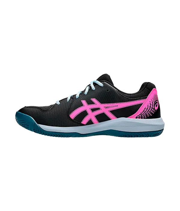Padel Shoes Asics Gel-Dedicate 8 Black/Energy Aqua