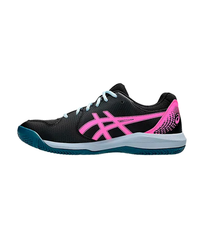 Padel Shoes Asics Gel-Dedicate 8 Black/Energy Aqua
