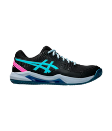 Padel Shoes Asics Gel-Dedicate 8 Black/Energy Aqua