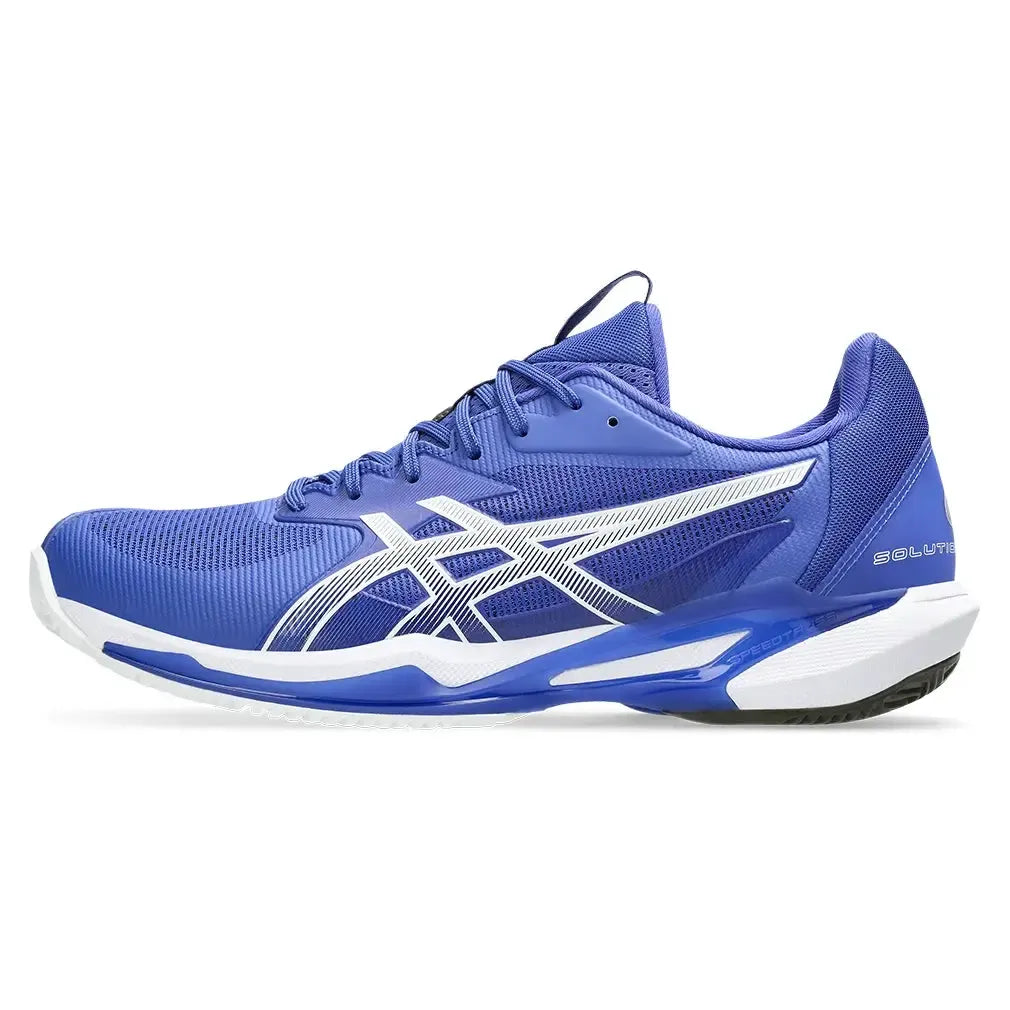Men's Solution Speed FF 3 Clay Tennis Shoes Dark Cobalt and White
