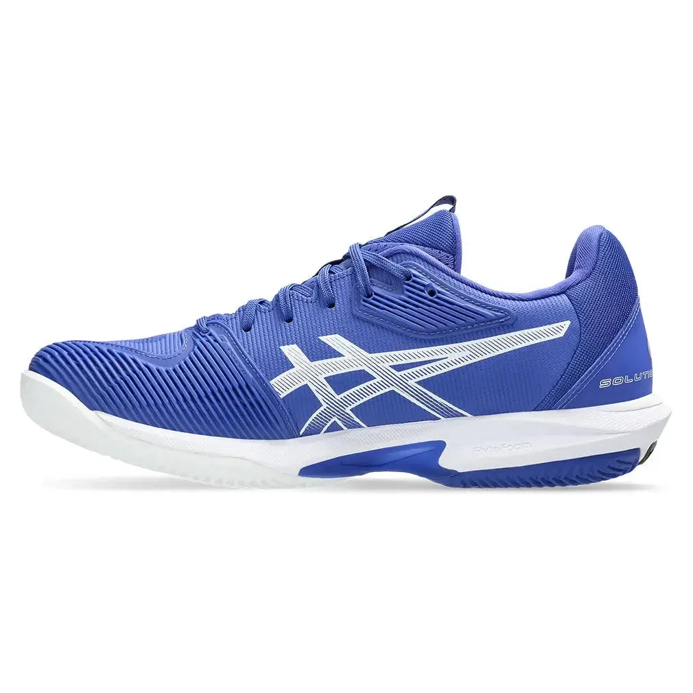 Men's Solution Speed FF 3 Clay Tennis Shoes Dark Cobalt and White