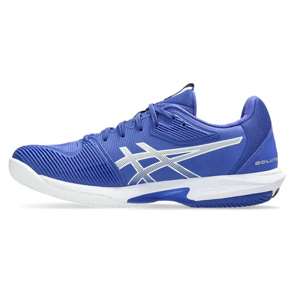 Men's Solution Speed FF 3 Clay Tennis Shoes Dark Cobalt and White
