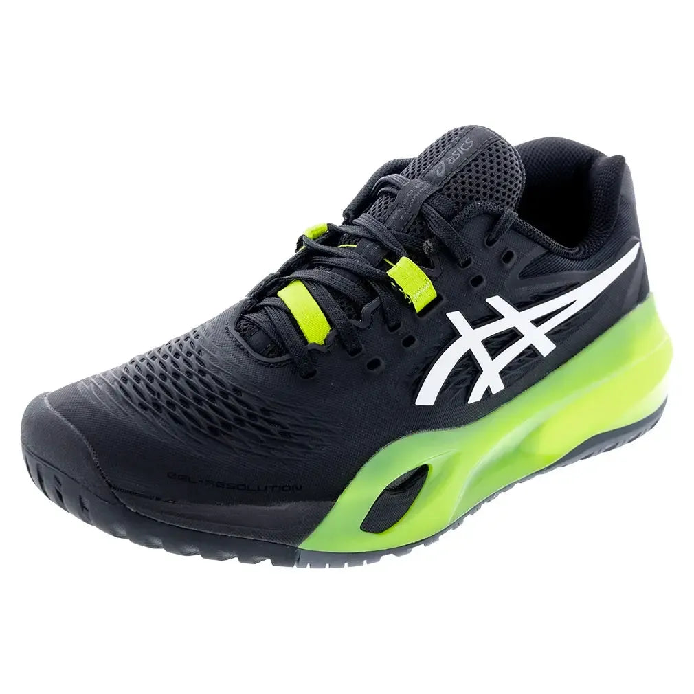 Men's GEL-Resolution X Tennis Shoes Black and White-Footwear-Asics-1041A481-002F25copy-Tennis Express