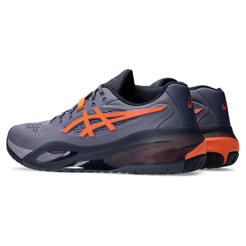 Men's GEL-Resolution X Tennis Shoes Greyish Purple and Nova Orange