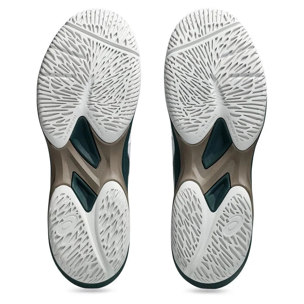 Men's Game FF Tennis Shoes White and Saxon Green