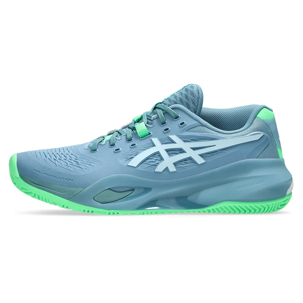 Men's GEL-Resolution X Padel Shoes Saba Blue and Cool Grey