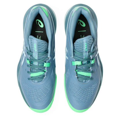 Men's GEL-Resolution X Padel Shoes Saba Blue and Cool Grey