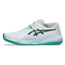 Men's GEL-Resolution X Omnicourt Tennis Shoes White and Dark Neptune