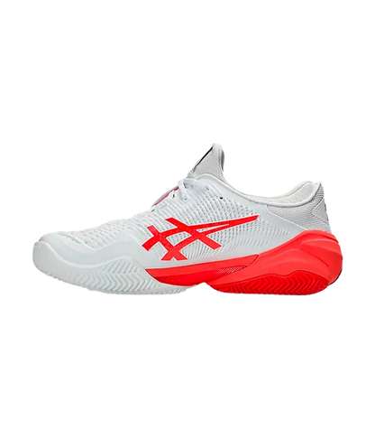Padel Shoes Asics Court FF 3 Novak Clay White/Electric Red 2025