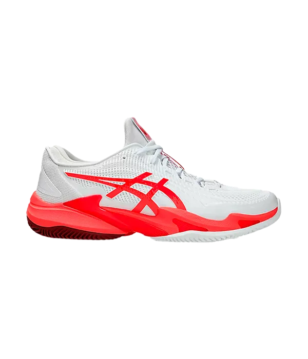 Padel Shoes Asics Court FF 3 Novak Clay White/Electric Red 2025