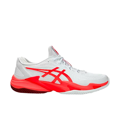 Padel Shoes Asics Court FF 3 Novak Clay White/Electric Red 2025