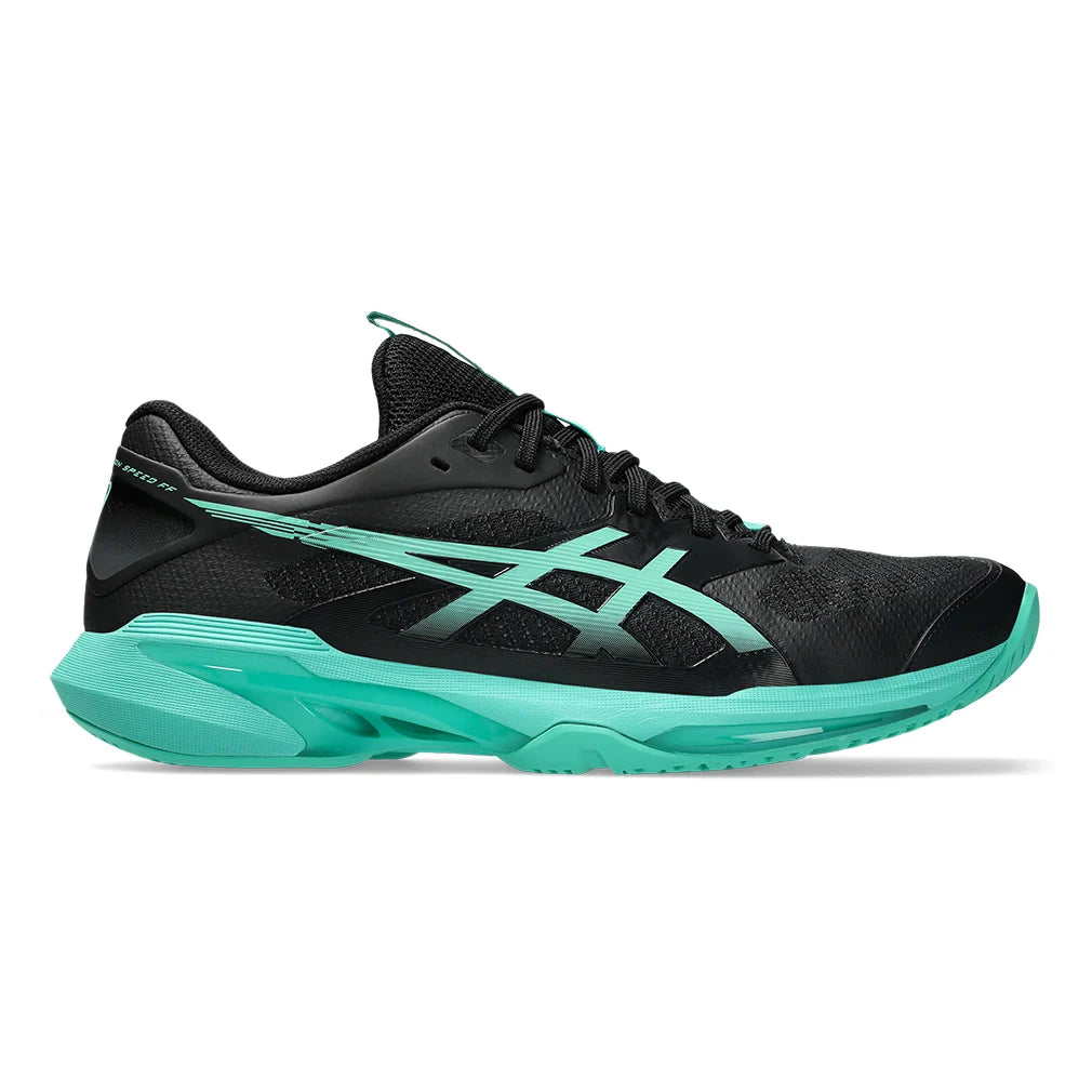 Men's Solution Speed FF 4 Tennis Shoes Black and Aurora Green